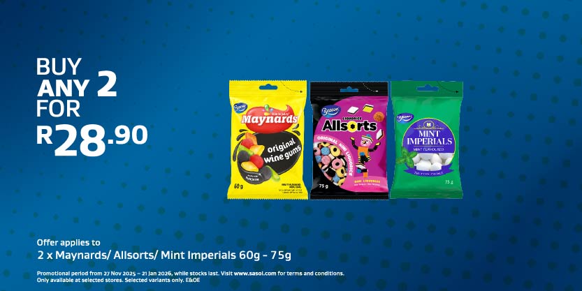 2 x Maynards- Allsorts- Mint Imperials 60g - 75g_0