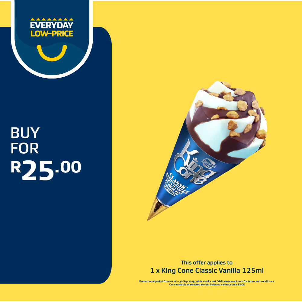 1 x King Cone Classic Vanilla 125ml