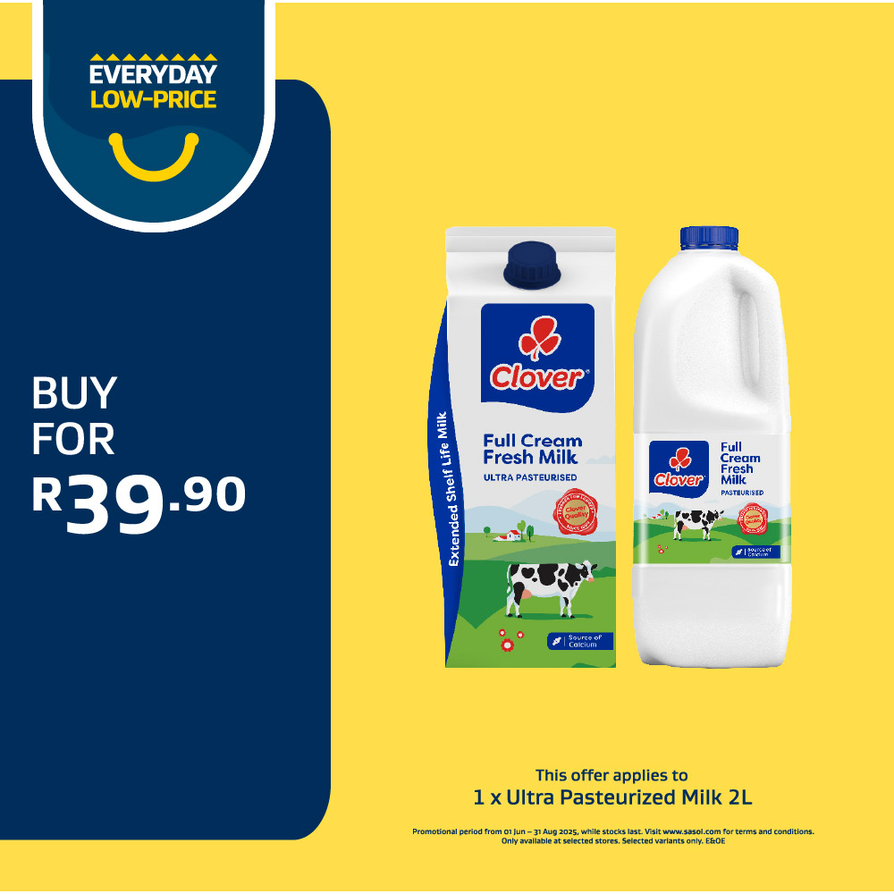 1 x Ultra Pasteurized Milk 2L