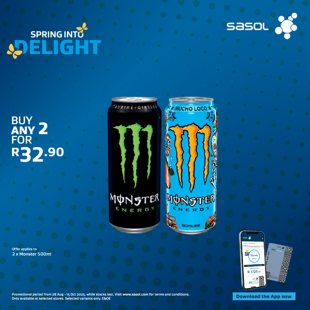 2 x Monster 500ml