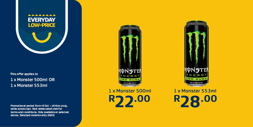 1 x Monster 500ml