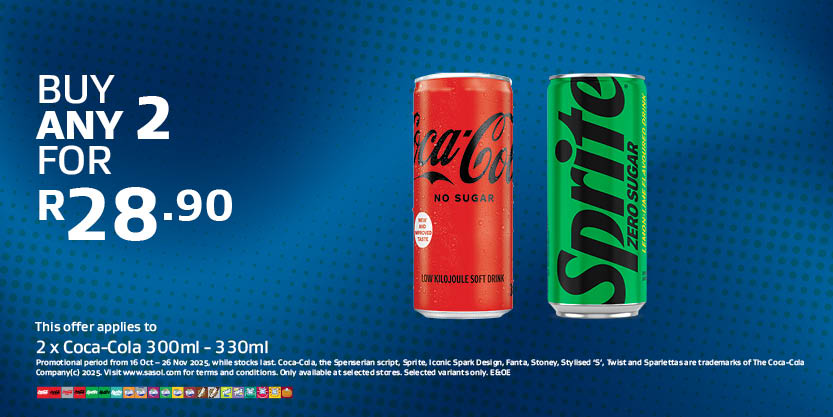 2 x Coca-Cola 300ml-330ml