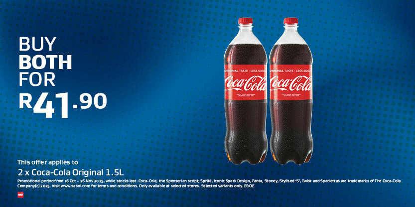 2 x Coca-Cola Original 1.5L