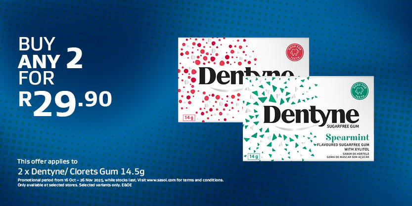 2 x Dentyne- Clorets Gum 14.5g