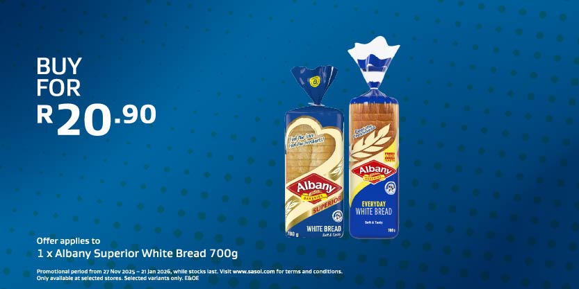 1 x Albany Superior White Bread 700g