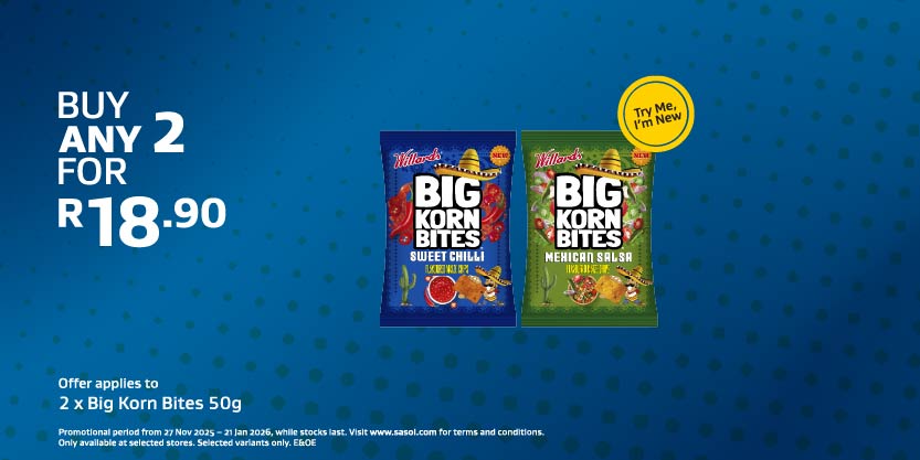 2 x Big Korn Bites 50g